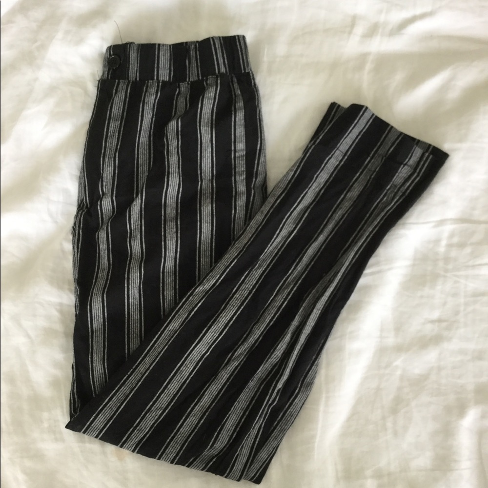 COPY - striped pants fitted pants